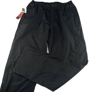 Sun Mountain Cumulus Rain Wear Golf Pants Women's Size XL Black Teflon Pockets